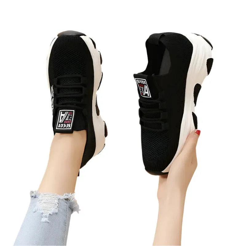 2024 Trendy Thick-Soled Women's Sports Shoes – Stylish Casual Gym, Tennis, and Basketball Sneakers